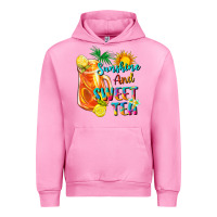 Fuchsia Pink sunshine and sweet tea Urban Hoodie - texasbilliewilder