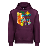 Mauve Wine sunshine and sweet tea Urban Hoodie - texasbilliewilder