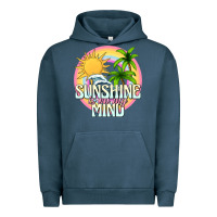 Pigment Midnight Navy sunshine is on my mind Urban Hoodie - texasbilliewilder