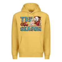 Antique Gold tis' the season baseball Premium Hoodie - Zillion Design Studio