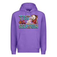 Purple tis' the season baseball Premium Hoodie - Zillion Design Studio