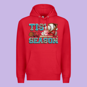 Tis' The Season Baseball Premium Hoodie Designed By Zillion Design Studio