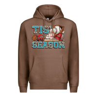 Chestnut tis' the season baseball Premium Hoodie - Zillion Design Studio
