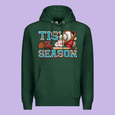 Tis' The Season Baseball Premium Hoodie Designed By Zillion Design Studio