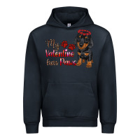 Navy my valentine has paws Urban Hoodie - RanaPortraitStore