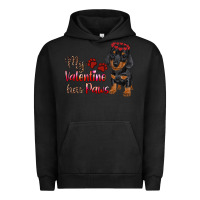 Pigment Black my valentine has paws Urban Hoodie - RanaPortraitStore