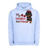 Pigment Grape Ice my valentine has paws Urban Hoodie - RanaPortraitStore