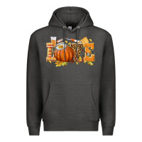 Charcoal Heather love nurse fall Premium Hoodie - texasbilliewilder
