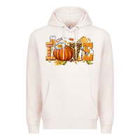 Pale Pink love nurse fall Premium Hoodie - texasbilliewilder