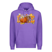 Purple love nurse fall Premium Hoodie - texasbilliewilder