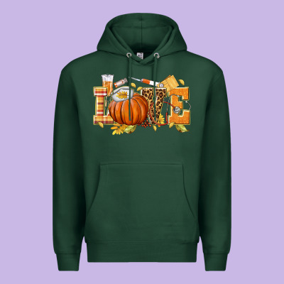 Love Nurse Fall Premium Hoodie Designed By Texasbilliewilder