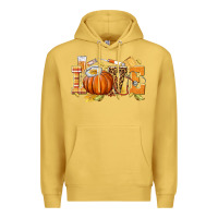 Antique Gold love nurse fall Premium Hoodie - texasbilliewilder