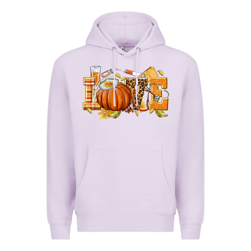 Love Nurse Fall Premium Hoodie by texasbilliewilder | Teevron