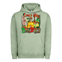 Pigment Oil Green cinco de drinko Urban Hoodie - Zillion Design Studio