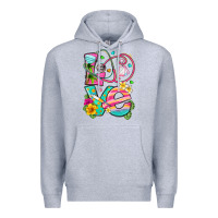 Heather Grey love summer nurse Premium Hoodie - texasbilliewilder