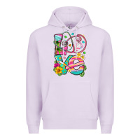 Lilac love summer nurse Premium Hoodie - texasbilliewilder