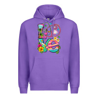 Purple love summer nurse Premium Hoodie - texasbilliewilder