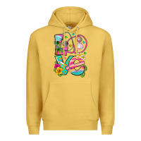 Antique Gold love summer nurse Premium Hoodie - texasbilliewilder