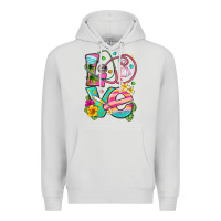 Dove Grey love summer nurse Premium Hoodie - texasbilliewilder
