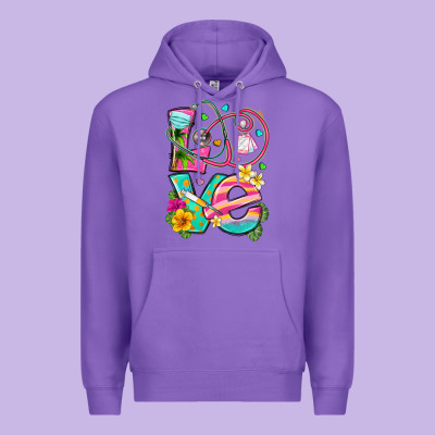 Love Summer Nurse Premium Hoodie Designed By Texasbilliewilder