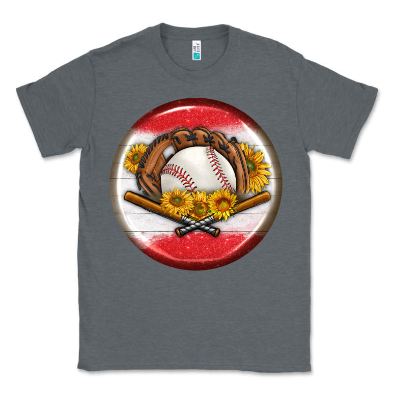 Baseball With Sunflower Round Earrings Classic Tee by BundleAndBundleShop | Teevron