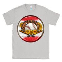Moon Dust baseball with sunflower round earrings Classic Tee - BundleAndBundleShop