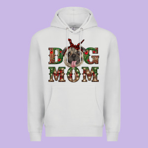 Christmas Pug Mom Premium Hoodie Designed By Ranaportraitstore