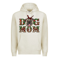 Oatmeal Heather christmas pug mom Premium Hoodie - RanaPortraitStore