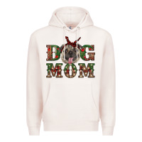 Pale Pink christmas pug mom Premium Hoodie - RanaPortraitStore