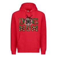 Red christmas pug mom Premium Hoodie - RanaPortraitStore