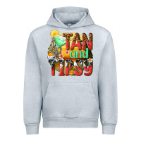 Heather Grey tan and tipsy Urban Hoodie - texasbilliewilder