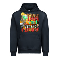 Navy tan and tipsy Urban Hoodie - texasbilliewilder