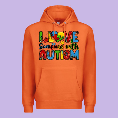 I Love Someone With Autism Premium Hoodie Designed By Zillion Design Studio