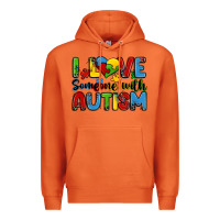 Carrot i love someone with autism Premium Hoodie - Zillion Design Studio