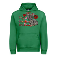 Emerald my valentine has paws french bulldog Urban Hoodie - RanaPortraitStore