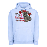 Pigment Grape Ice my valentine has paws french bulldog Urban Hoodie - RanaPortraitStore
