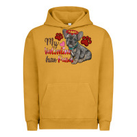 Pigment Peanut Butter my valentine has paws french bulldog Urban Hoodie - RanaPortraitStore