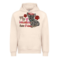 Sandshell my valentine has paws french bulldog Urban Hoodie - RanaPortraitStore