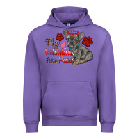 Tulip my valentine has paws french bulldog Urban Hoodie - RanaPortraitStore