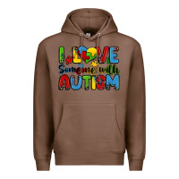 Chestnut i love someone with autism Premium Hoodie - Zillion Design Studio