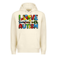 Sandshell i love someone with autism Premium Hoodie - Zillion Design Studio