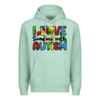 Seafoam i love someone with autism Premium Hoodie - Zillion Design Studio