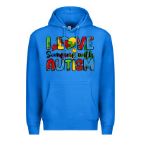True Royal i love someone with autism Premium Hoodie - Zillion Design Studio
