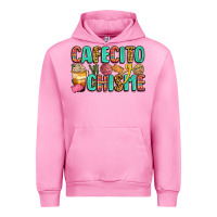 Fuchsia Pink cafecito y chisme Urban Hoodie - Zillion Design Studio