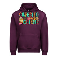 Mauve Wine cafecito y chisme Urban Hoodie - Zillion Design Studio