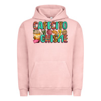 Pigment Salmon cafecito y chisme Urban Hoodie - Zillion Design Studio