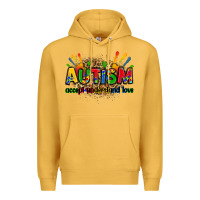 Mustard autism accept understand love Premium Hoodie - Zillion Design Studio