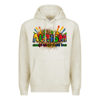 Oatmeal Heather autism accept understand love Premium Hoodie - Zillion Design Studio