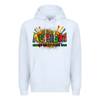 White autism accept understand love Premium Hoodie - Zillion Design Studio