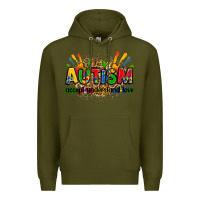 Army Green autism accept understand love Premium Hoodie - Zillion Design Studio